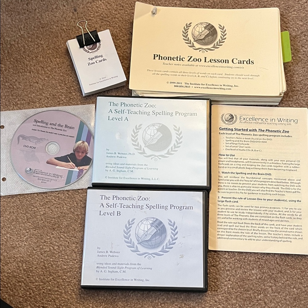Phonetic Zoo Spelling Program Set